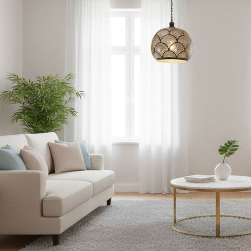 Handmade Brass Hanging Lamp - New Home Decor Lighting  (pl-1093)